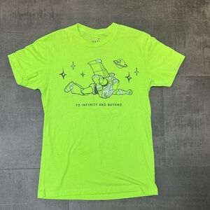 Disney Men's Bright Green Buzz Lightyear Tee